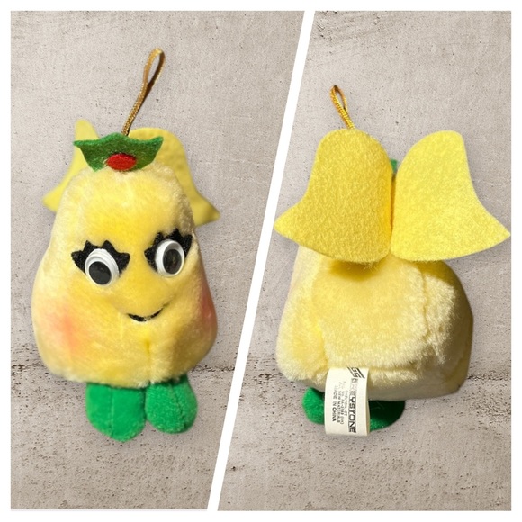 Del Monte YUMKINS Christmas Ornaments Set of 6 Fruit & Vegetables Vintage 1991 - Picture 9 of 16